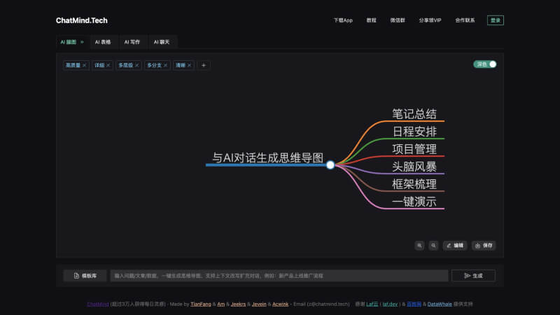 推荐7个优质AI智能生成思维导图的软件和在线工具