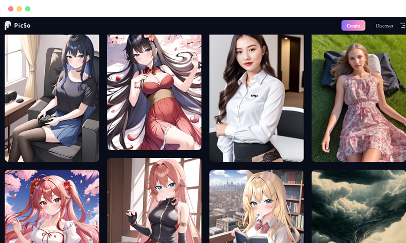 PicSo.AI: 在线人工智能AI绘画图片生成器工具