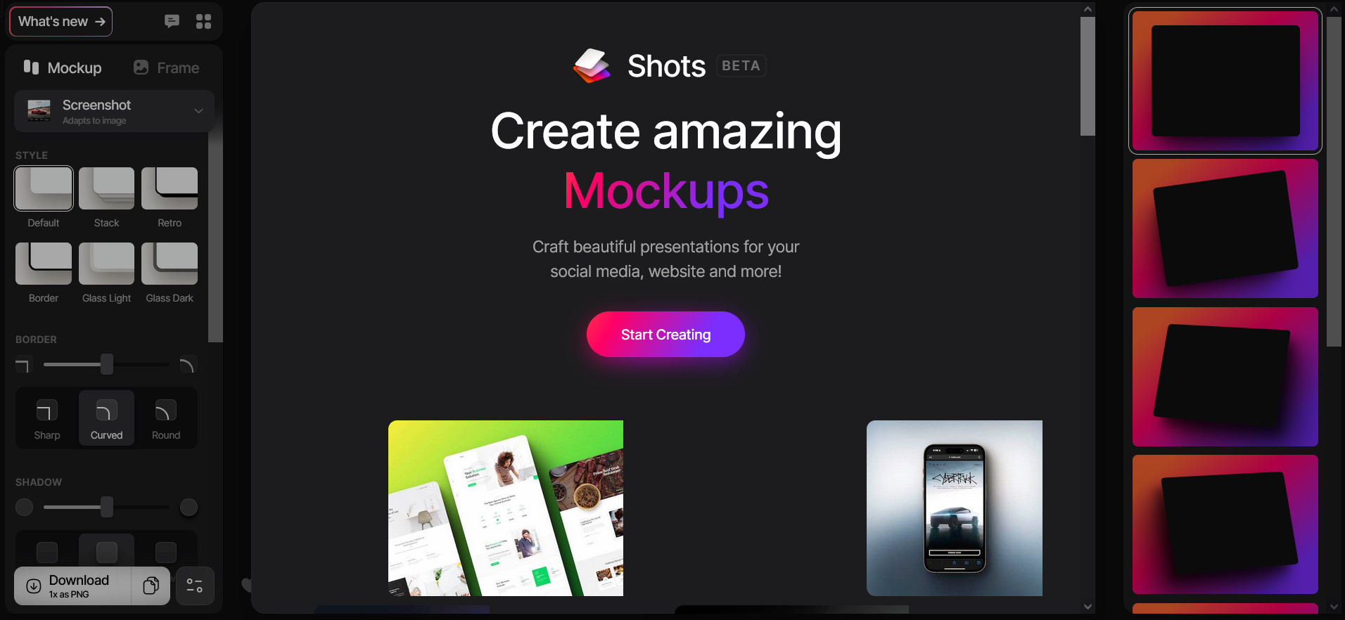 Shots.so,给图片添加精美的套壳Mockup
