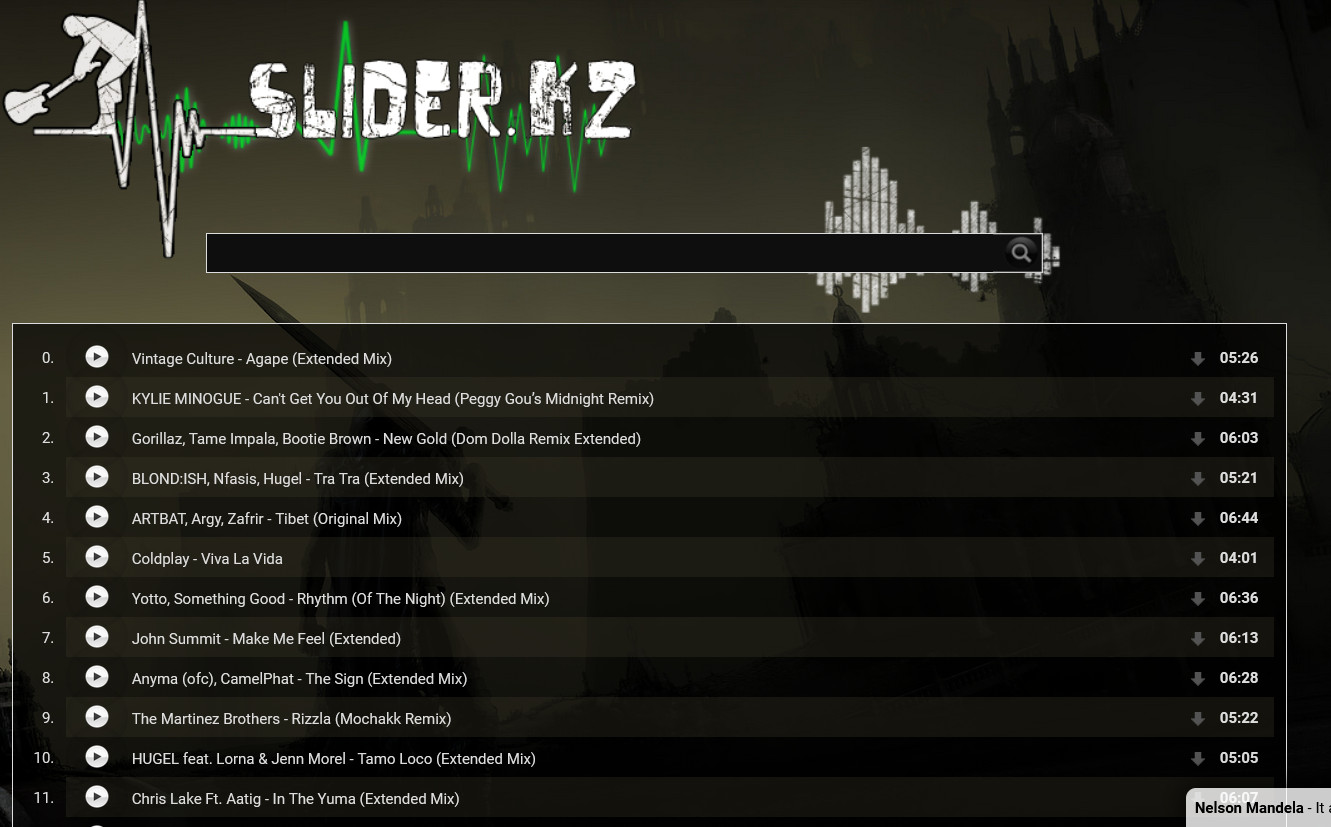 slider.kz，资源丰富的免费在线音乐下载站